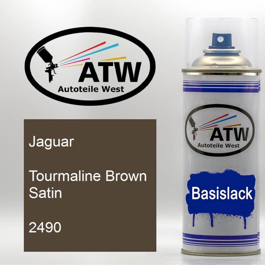 Jaguar, Tourmaline Brown Satin, 2490: 400ml Sprühdose, von ATW Autoteile West.